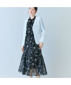 Rose Tiara / ローズティアラ ノーカラージャケット | カラミノーカラーVネックジャケット