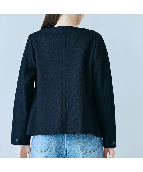 Rose Tiara / ローズティアラ ノーカラージャケット | カラミノーカラーVネックジャケット | 詳細9