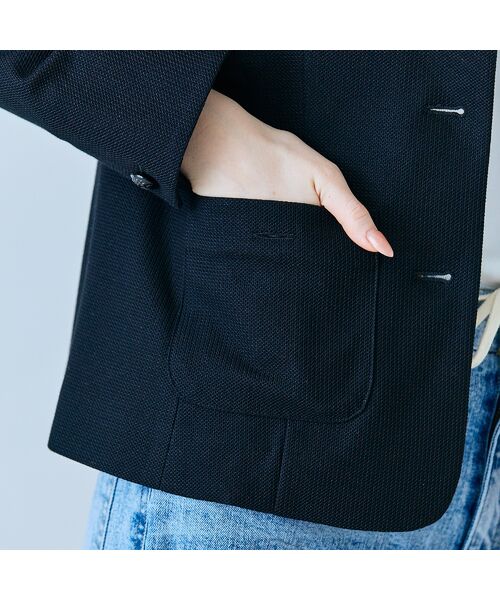 Rose Tiara / ローズティアラ ノーカラージャケット | カラミノーカラーVネックジャケット | 詳細12