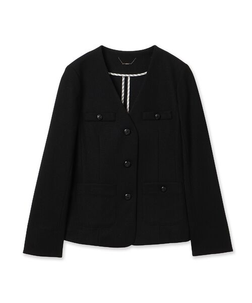 Rose Tiara / ローズティアラ ノーカラージャケット | カラミノーカラーVネックジャケット | 詳細14