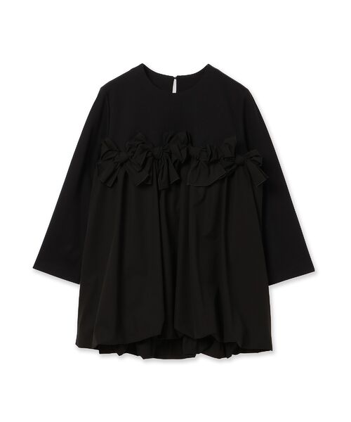 Rose Tiara / ローズティアラ カットソー | リボンモチーフ付き異素材カットソー | 詳細18