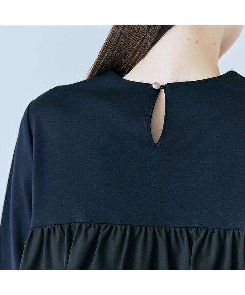 Rose Tiara / ローズティアラ カットソー | リボンモチーフ付き異素材カットソー | 詳細16