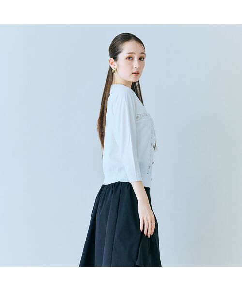 Rose Tiara / ローズティアラ ニット・セーター | クロスレースカーディガン | 詳細3