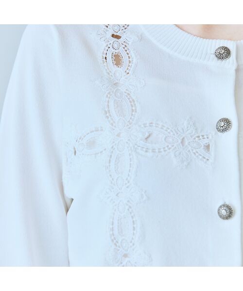 Rose Tiara / ローズティアラ ニット・セーター | クロスレースカーディガン | 詳細6