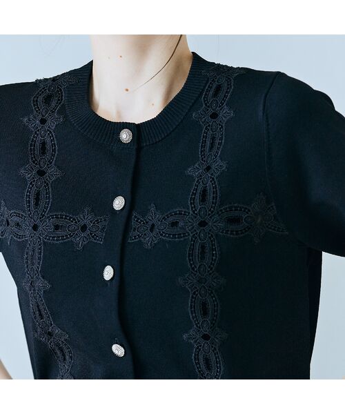 Rose Tiara / ローズティアラ ニット・セーター | クロスレースカーディガン | 詳細13