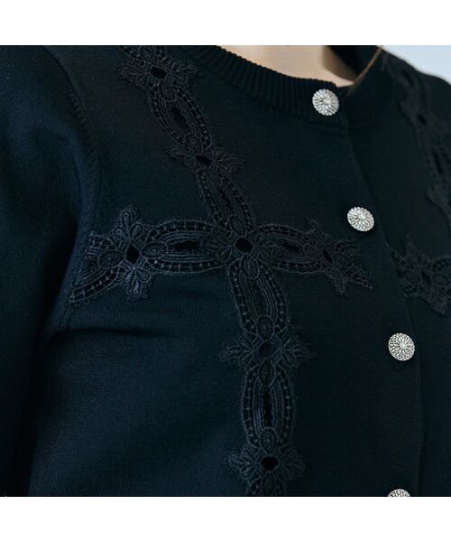 Rose Tiara / ローズティアラ ニット・セーター | クロスレースカーディガン | 詳細14