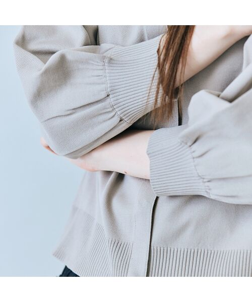 Rose Tiara / ローズティアラ ニット・セーター | 襟ぐりパールビジュー付きカーディガン | 詳細10