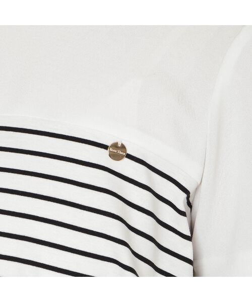 Rose Tiara / ローズティアラ カットソー | 【接触冷感/UVカット/綿100％】ボーダーフレアカットソー | 詳細14