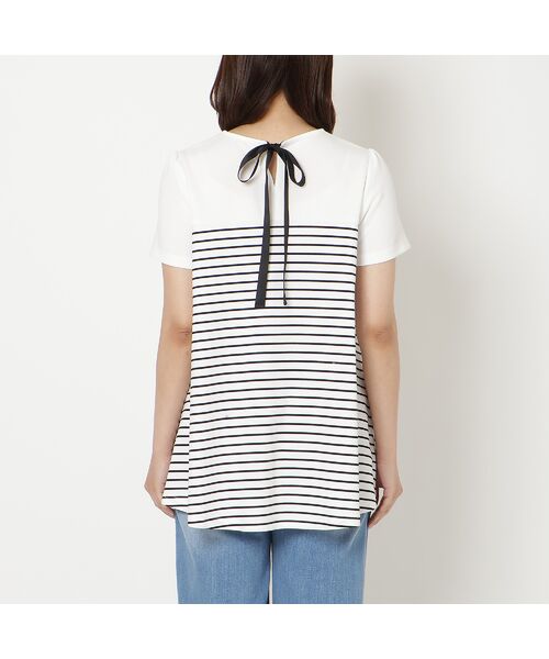 Rose Tiara / ローズティアラ カットソー | 【接触冷感/UVカット/綿100％】ボーダーフレアカットソー | 詳細9