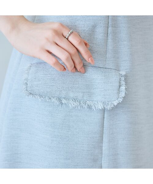 Rose Tiara / ローズティアラ ミニ丈・ひざ丈ワンピース | 【モデル美香×Audie a Muses】ラップ風デザインワンピース | 詳細4