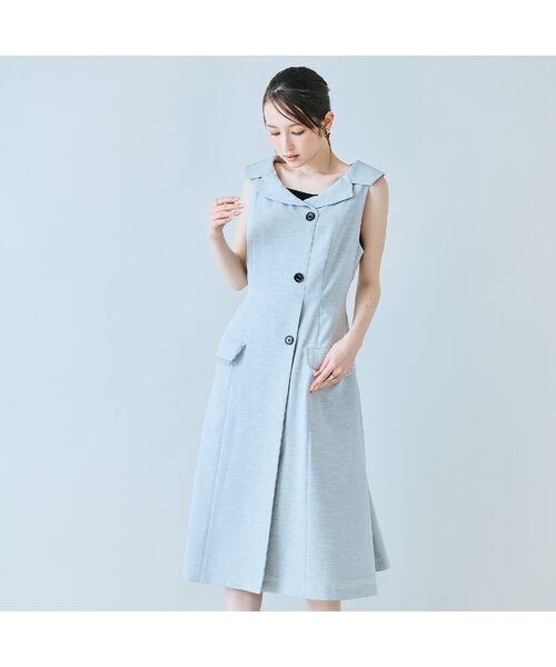 Rose Tiara / ローズティアラ ミニ丈・ひざ丈ワンピース | 【モデル美香×Audie a Muses】ラップ風デザインワンピース | 詳細12