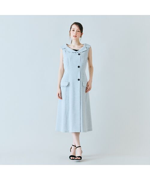 Rose Tiara / ローズティアラ ミニ丈・ひざ丈ワンピース | 【モデル美香×Audie a Muses】ラップ風デザインワンピース | 詳細4