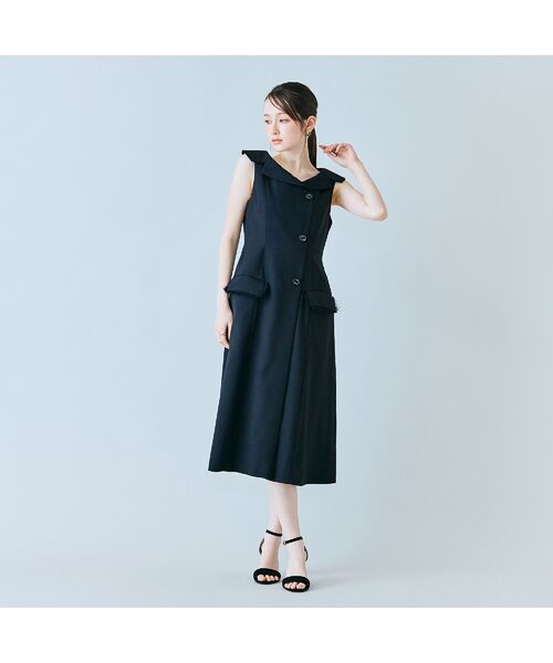 Rose Tiara / ローズティアラ ミニ丈・ひざ丈ワンピース | 【モデル美香×Audie a Muses】ラップ風デザインワンピース | 詳細12