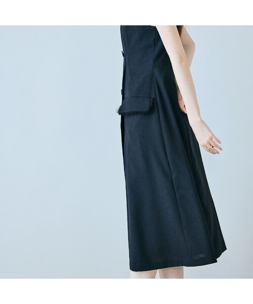 Rose Tiara / ローズティアラ ミニ丈・ひざ丈ワンピース | 【モデル美香×Audie a Muses】ラップ風デザインワンピース | 詳細13