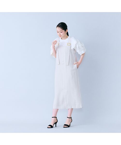 Rose Tiara / ローズティアラ ミニ丈・ひざ丈ワンピース | 前ファスナージャンパードレス | 詳細2