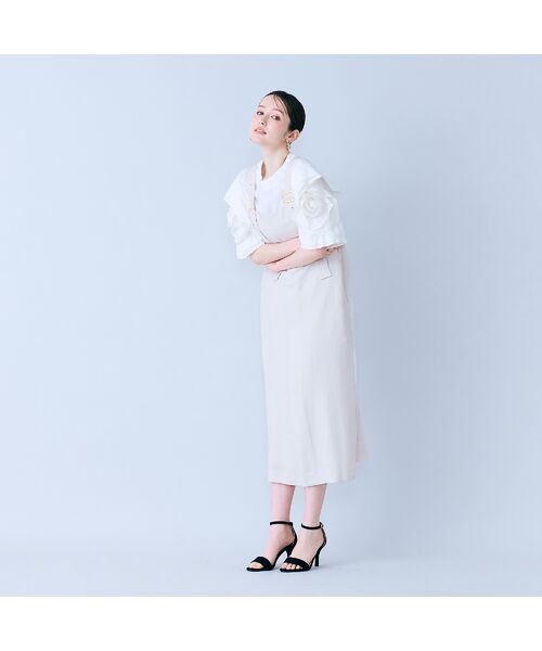 Rose Tiara / ローズティアラ ミニ丈・ひざ丈ワンピース | 前ファスナージャンパードレス | 詳細3