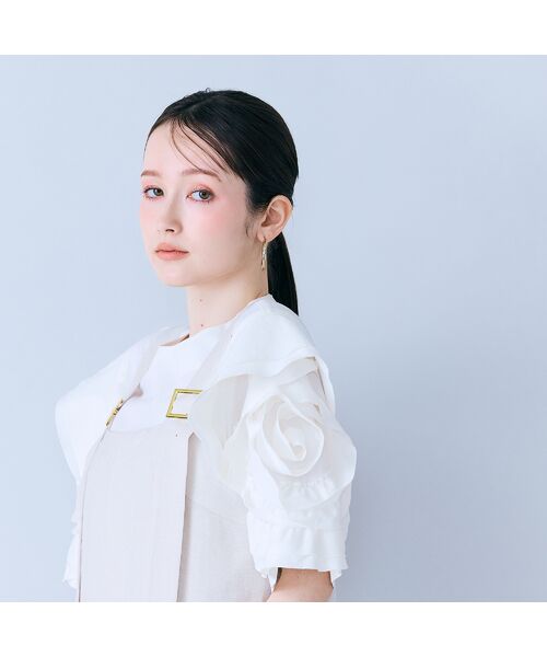 Rose Tiara / ローズティアラ ミニ丈・ひざ丈ワンピース | 前ファスナージャンパードレス | 詳細5