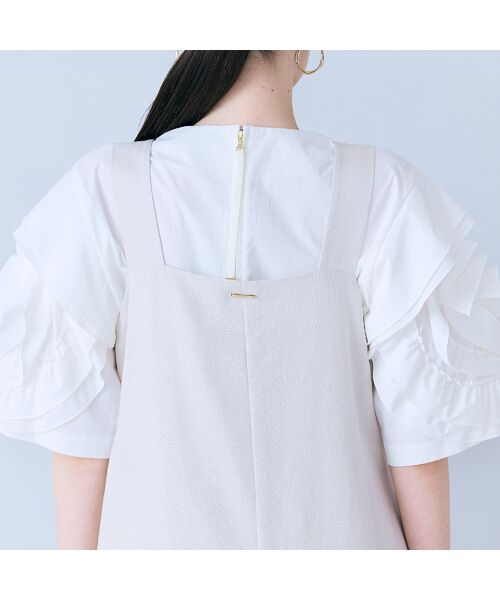 Rose Tiara / ローズティアラ ミニ丈・ひざ丈ワンピース | 前ファスナージャンパードレス | 詳細6