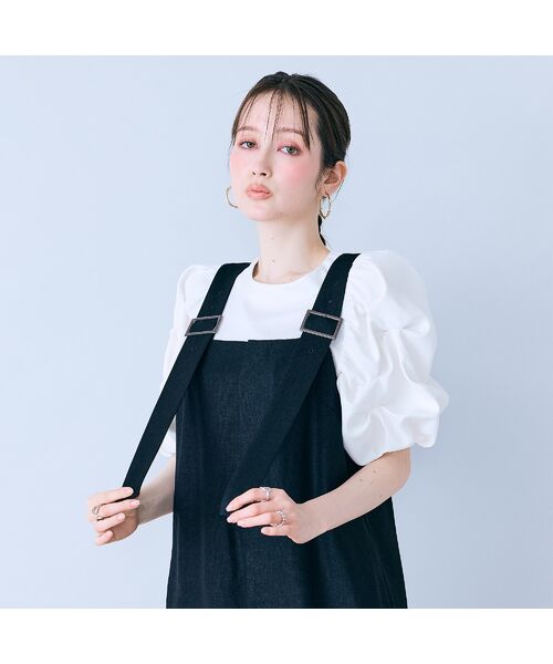 Rose Tiara / ローズティアラ ミニ丈・ひざ丈ワンピース | 前ファスナージャンパードレス | 詳細14