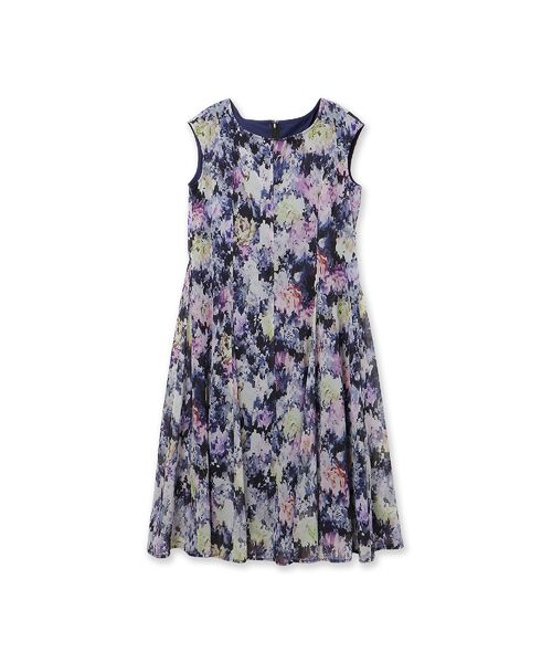 Rose Tiara / ローズティアラ ミニ丈・ひざ丈ワンピース | モザイクフラワープリントワンピース | 詳細14