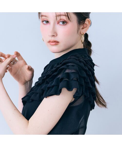Rose Tiara / ローズティアラ シャツ・ブラウス | フリルギャザーショルダーブラウス | 詳細7