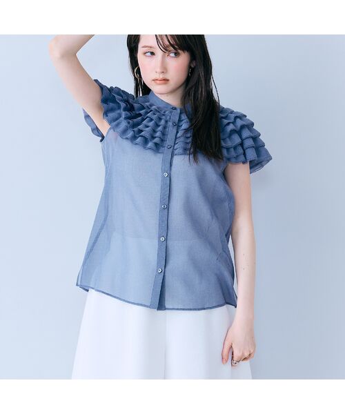 Rose Tiara / ローズティアラ シャツ・ブラウス | フリルギャザーショルダーブラウス | 詳細9