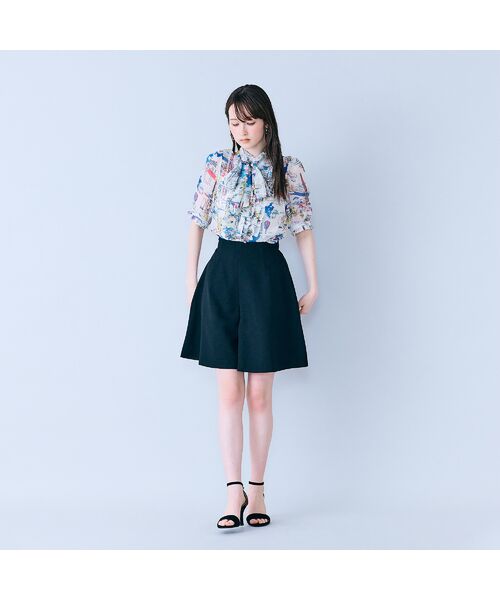 Rose Tiara / ローズティアラ シャツ・ブラウス | パリプリントリボンタイ付きブラウス | 詳細3