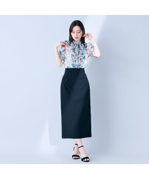 Rose Tiara / ローズティアラ シャツ・ブラウス | パリプリントリボンタイ付きブラウス | 詳細8