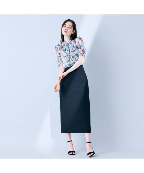 Rose Tiara / ローズティアラ シャツ・ブラウス | パリプリントリボンタイ付きブラウス | 詳細9