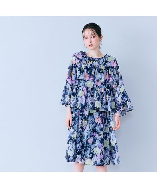 Rose Tiara / ローズティアラ シャツ・ブラウス | モザイクフラワープリントブラウス | 詳細14