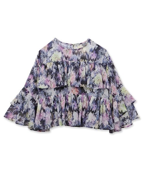 Rose Tiara / ローズティアラ シャツ・ブラウス | モザイクフラワープリントブラウス | 詳細16