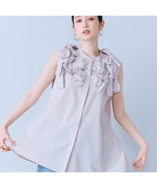 Rose Tiara / ローズティアラ シャツ・ブラウス | リボンノースリーブブラウス | 詳細2