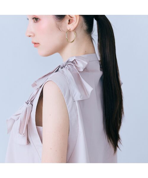 Rose Tiara / ローズティアラ シャツ・ブラウス | リボンノースリーブブラウス | 詳細3