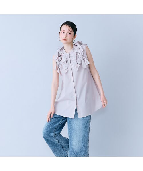 Rose Tiara / ローズティアラ シャツ・ブラウス | リボンノースリーブブラウス | 詳細5