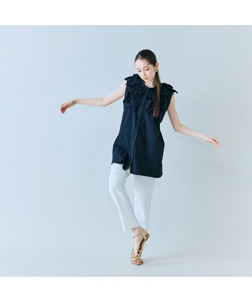 Rose Tiara / ローズティアラ シャツ・ブラウス | リボンノースリーブブラウス | 詳細7