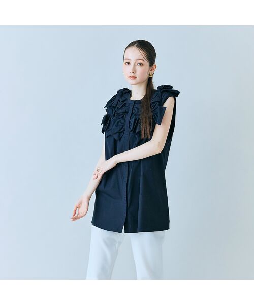 Rose Tiara / ローズティアラ シャツ・ブラウス | リボンノースリーブブラウス | 詳細8