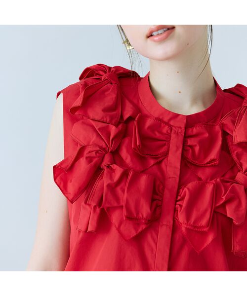 Rose Tiara / ローズティアラ シャツ・ブラウス | リボンノースリーブブラウス | 詳細14