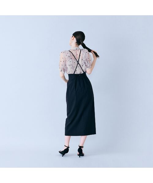 Rose Tiara / ローズティアラ ミニ・ひざ丈スカート | ショルダーストラップ付きタイトスカート | 詳細8