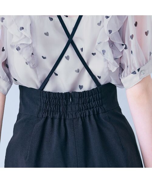 Rose Tiara / ローズティアラ ミニ・ひざ丈スカート | ショルダーストラップ付きタイトスカート | 詳細12