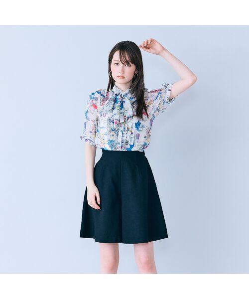 Rose Tiara / ローズティアラ ショート・ハーフ・半端丈パンツ | フレアキュロットパンツ | 詳細16