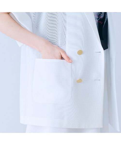 Rose Tiara / ローズティアラ テーラードジャケット | ハーフスリーブダブルシアージャケット | 詳細5