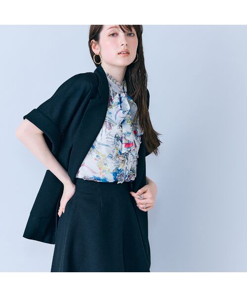 Rose Tiara / ローズティアラ テーラードジャケット | ハーフスリーブダブルシアージャケット | 詳細10