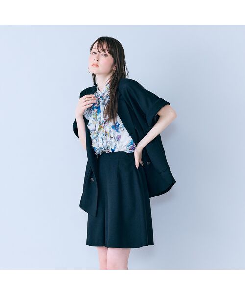 Rose Tiara / ローズティアラ テーラードジャケット | ハーフスリーブダブルシアージャケット | 詳細11