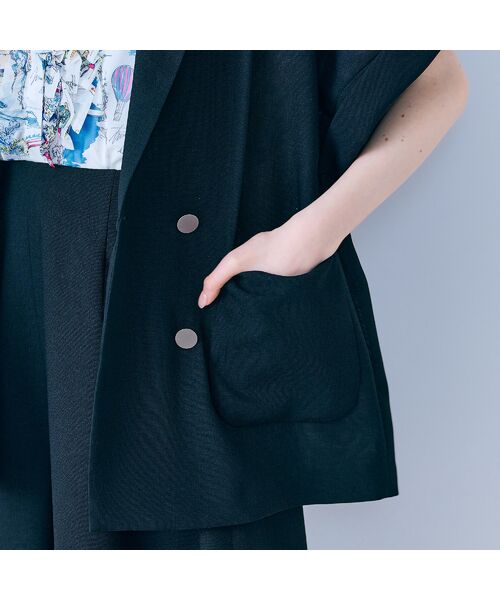 Rose Tiara / ローズティアラ テーラードジャケット | ハーフスリーブダブルシアージャケット | 詳細14