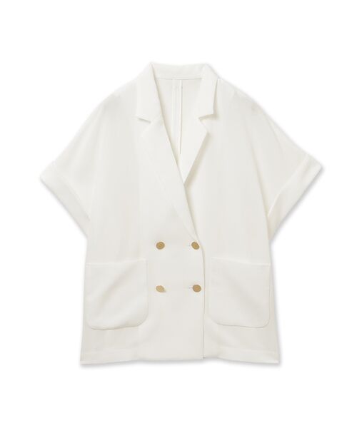 Rose Tiara / ローズティアラ テーラードジャケット | ハーフスリーブダブルシアージャケット | 詳細16