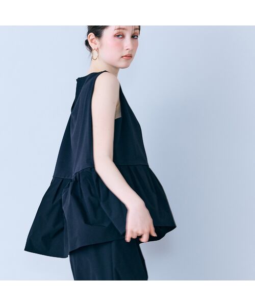 Rose Tiara / ローズティアラ カットソー | ウエスト切替ノースリーブカットソー | 詳細1