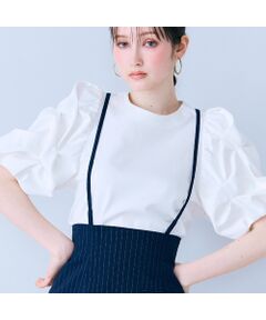 Rose Tiara / ローズティアラ カットソー | タックボリュームスリーブカットソー