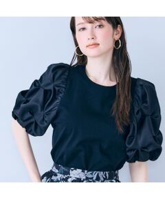 Rose Tiara / ローズティアラ カットソー | タックボリュームスリーブカットソー