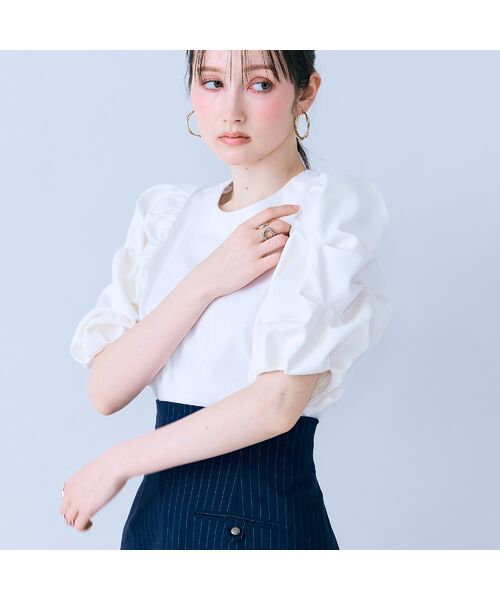 Rose Tiara / ローズティアラ カットソー | タックボリュームスリーブカットソー | 詳細2