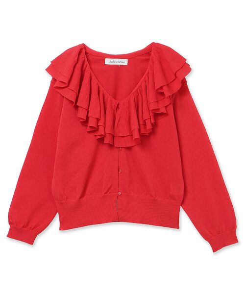 Rose Tiara / ローズティアラ ニット・セーター | ミルフィーユラッフルカラーカーディガン | 詳細15